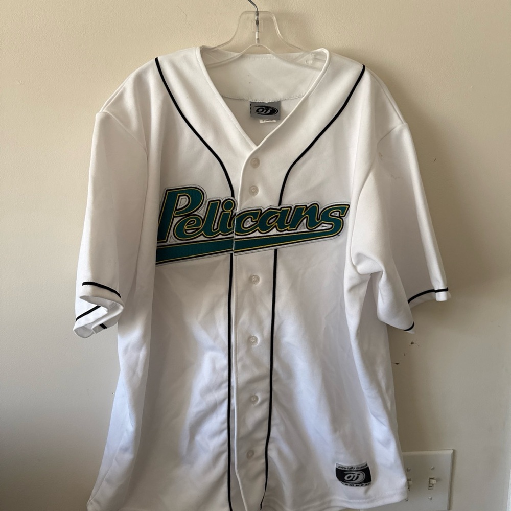 Men’s OT Sports Brandon Jones #27 Auto Myrtle Beach Pelicans Jersey Sz XL White - Picture 3 of 6